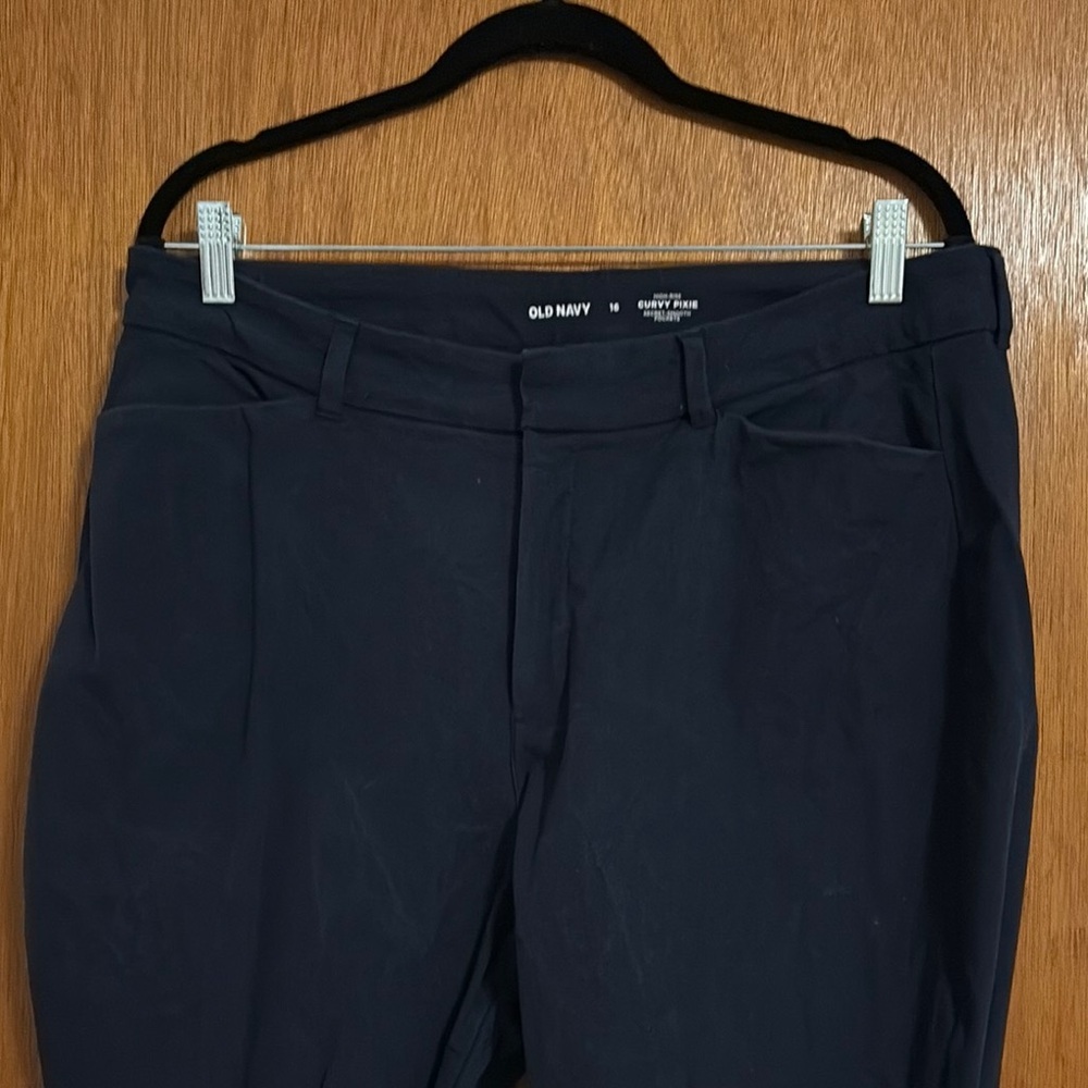 Old Navy Navy Blue Pixie Pants - Picture 3 of 5
